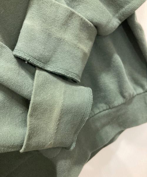 SAINT JAMES（セントジェームス）SAINT JAMES (セントジェームス) フロッキーロゴスウェット グリーン サイズ:Mの古着・服飾アイテム