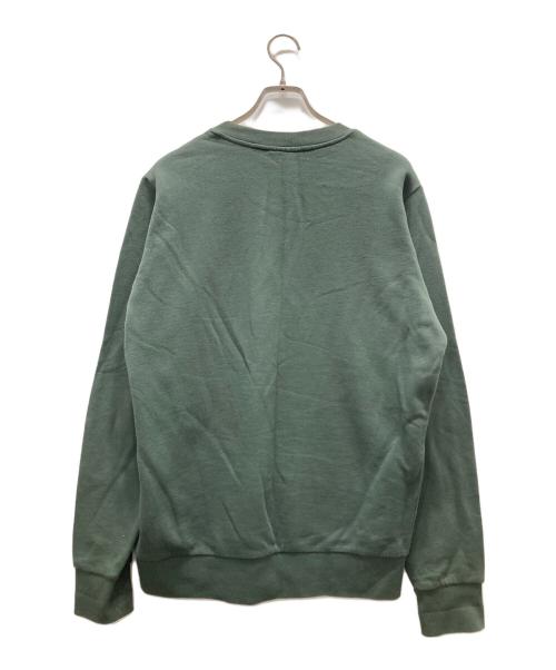 SAINT JAMES（セントジェームス）SAINT JAMES (セントジェームス) フロッキーロゴスウェット グリーン サイズ:Mの古着・服飾アイテム
