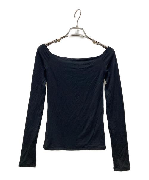 JOSE MOON（ジョゼムーン）JOSE MOON (ジョゼムーン) SIMPLE OFFSHOULDER CUTSAW ブラック サイズ:Fの古着・服飾アイテム