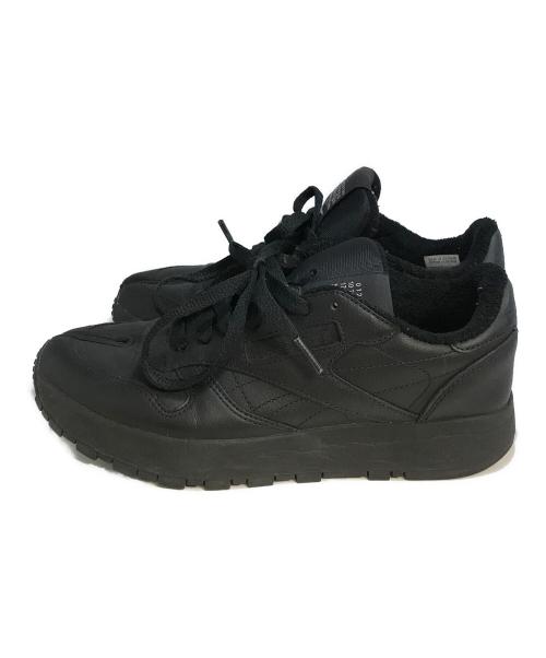 Maison Margiela（メゾンマルジェラ）Maison Margiela (メゾンマルジェラ) REEBOK (リーボック) CLASSIC LEATHER TABI SHOES ブラック サイズ:24.5cmの古着・服飾アイテム