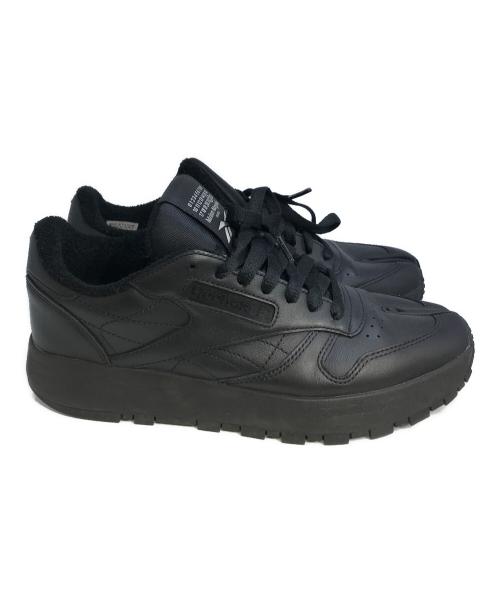 Maison Margiela（メゾンマルジェラ）Maison Margiela (メゾンマルジェラ) REEBOK (リーボック) CLASSIC LEATHER TABI SHOES ブラック サイズ:24.5cmの古着・服飾アイテム
