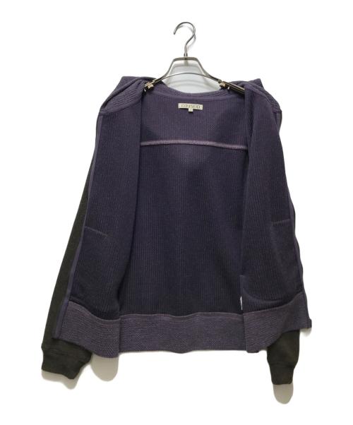 COYSEIO（コイセイオ）COYSEIO (コイセイオ) BUTTON POCKET ZIP-UP HOODIE （ボタンポケットジップアップフーディー） CY26SSOTZH002 パープル サイズ:2の古着・服飾アイテム