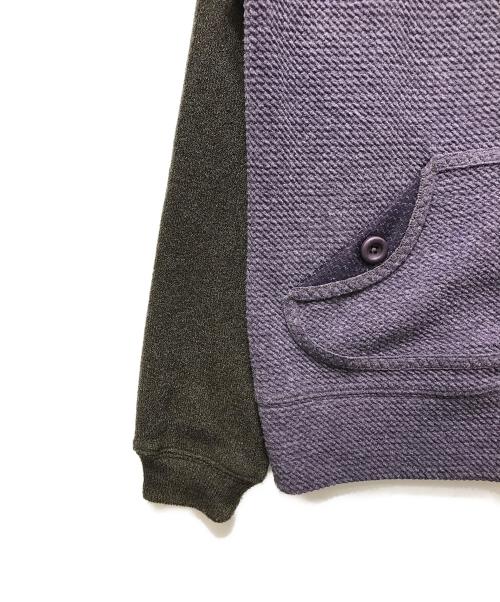 COYSEIO（コイセイオ）COYSEIO (コイセイオ) BUTTON POCKET ZIP-UP HOODIE （ボタンポケットジップアップフーディー） CY26SSOTZH002 パープル サイズ:2の古着・服飾アイテム