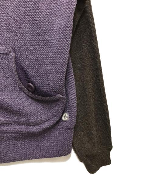 COYSEIO（コイセイオ）COYSEIO (コイセイオ) BUTTON POCKET ZIP-UP HOODIE （ボタンポケットジップアップフーディー） CY26SSOTZH002 パープル サイズ:2の古着・服飾アイテム