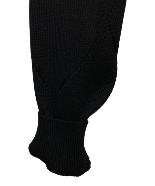 GIANNI VERSACE（ジャンニ・ヴェルサーチ）GIANNI VERSACE (ジャンニ・ヴェルサーチ) カットワークニット ブラック サイズ:48の古着・服飾アイテム