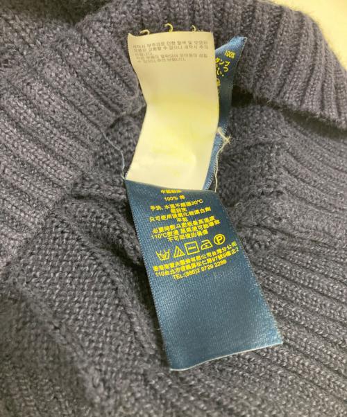 POLO RALPH LAUREN（ポロ・ラルフローレン）POLO RALPH LAUREN (ポロ・ラルフローレン) ケーブルニット ネイビー サイズ:Mの古着・服飾アイテム
