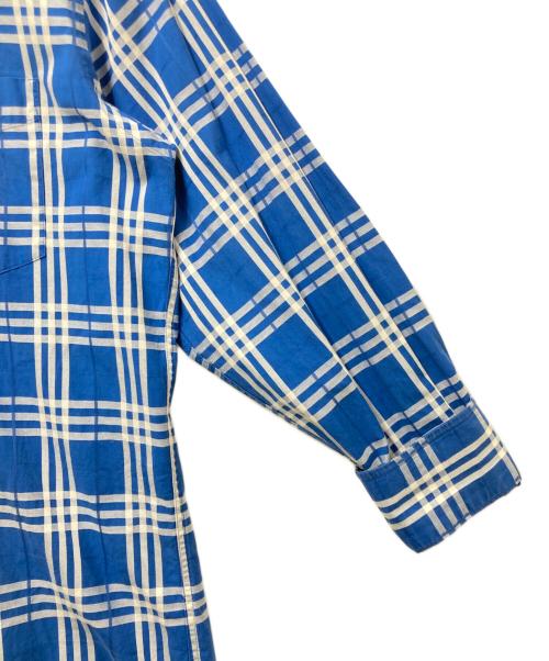 BURBERRY LONDON（バーバリーロンドン）BURBERRY LONDON (バーバリーロンドン) チェックシャツ ブルー サイズ:Mの古着・服飾アイテム
