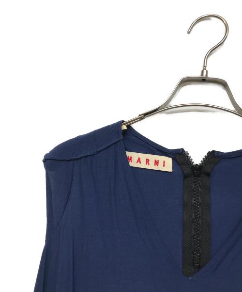 MARNI（マルニ）MARNI (マルニ) ノースリーブブラウス ブルー サイズ:38の古着・服飾アイテム