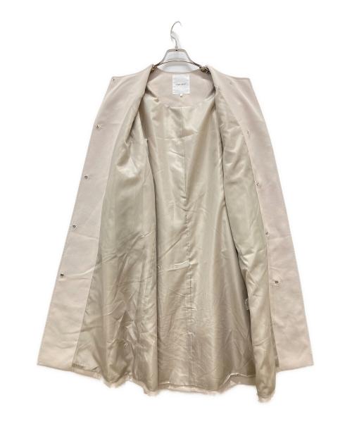 GALLEST（ギャレスト）GALLEST (ギャレスト) ロングノーカラーコート ベージュ サイズ:38の古着・服飾アイテム