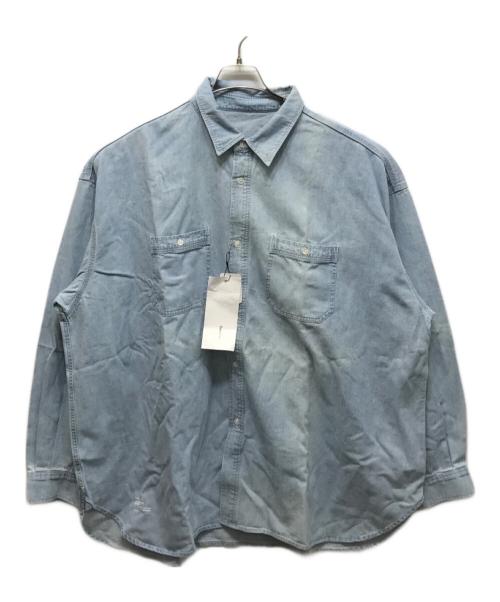 FreshService（フレッシュサービス）FreshService (フレッシュサービス) LIGHT DENIM L/S SHIRT  FSC252-50045 インディゴ サイズ:L 未使用品の古着・服飾アイテム
