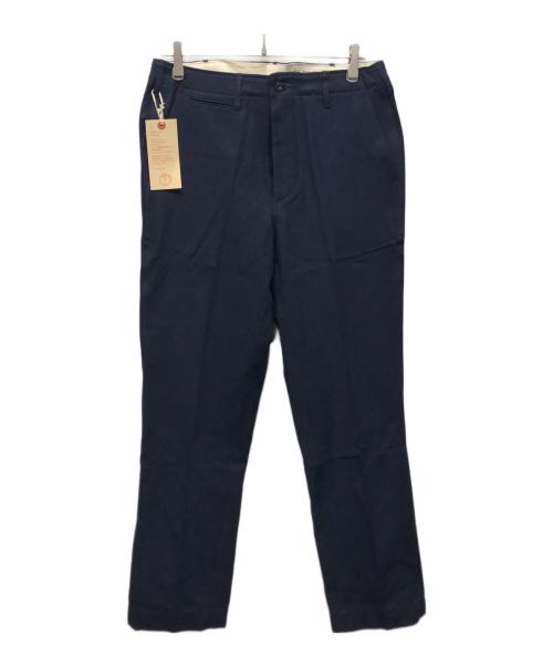 BONCOURA（ボンクラ）BONCOURA (ボンクラ) ストライプワークパンツ インディゴ サイズ:32 未使用品の古着・服飾アイテム