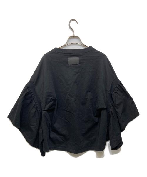 COGTHEBIGSMOKE（コグザビッグスモーク）COGTHEBIGSMOKE (コグザビッグスモーク) LAURA GATHERED SLV TOP ブラック サイズ:FREEの古着・服飾アイテム