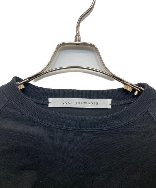 COGTHEBIGSMOKE（コグザビッグスモーク）COGTHEBIGSMOKE (コグザビッグスモーク) LAURA GATHERED SLV TOP ブラック サイズ:FREEの古着・服飾アイテム