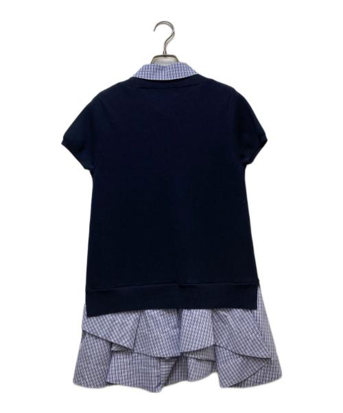 Lily Brown（リリーブラウン）Lily Brown (リリーブラウン) シャツドッキングラッフルワンピース ネイビー サイズ:1の古着・服飾アイテム