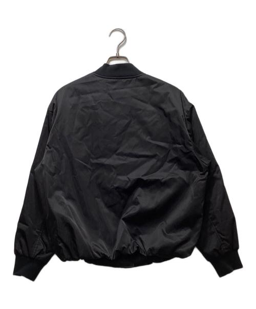 icB（アイシービー）icB (アイシービー) ナイロンラスターサテン MA-1 ブラック サイズ:4の古着・服飾アイテム