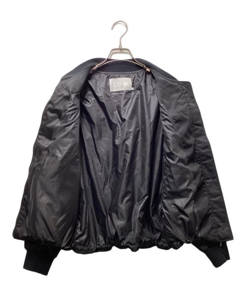 icB（アイシービー）icB (アイシービー) ナイロンラスターサテン MA-1 ブラック サイズ:4の古着・服飾アイテム