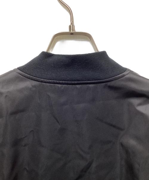 icB（アイシービー）icB (アイシービー) ナイロンラスターサテン MA-1 ブラック サイズ:4の古着・服飾アイテム