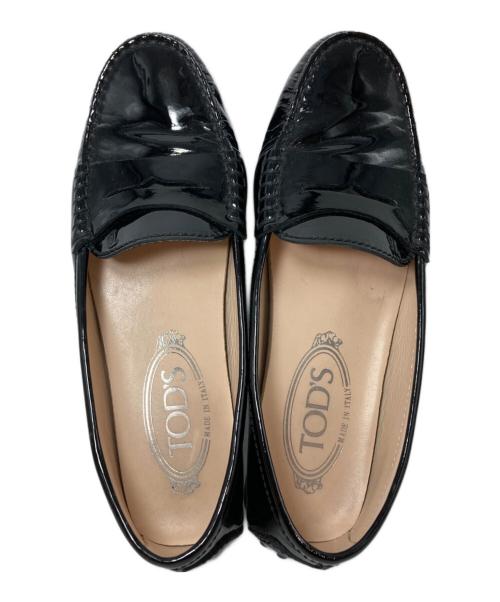 TOD'S（トッズ）TOD'S (トッズ) エナメルローファー / コインローファー / ドライビングシューズ ブラック サイズ:34の古着・服飾アイテム