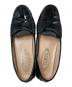 中古・古着 TOD'S (トッズ) エナメルローファー / コインローファー / ドライビングシューズ ブラック サイズ:34：7000円