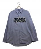 BlackEyePatchブラックアイパッチ）の古着「Patched Oxford Shirt」｜ブルー
