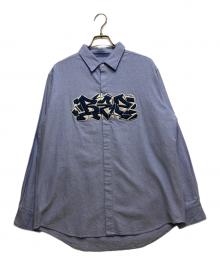 BlackEyePatch（ブラックアイパッチ）の古着「Patched Oxford Shirt」｜ブルー