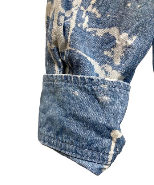 NEIGHBORHOOD（ネイバーフッド）NEIGHBORHOOD (ネイバーフッド) BLEACH CHAMBRAY SH LS　(ブリーチ　シャンブレー　シャツ) インディゴ サイズ:Lの古着・服飾アイテム