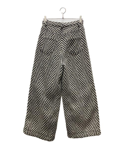 seyto（セイト）seyto (セイト) ツイードボリュームワイドパンツ/Tweed volume tuck wide pants グレー サイズ:2の古着・服飾アイテム