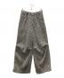seyto（セイト）の古着「ツイードボリュームワイドパンツ/Tweed volume tuck wide pants」｜グレー