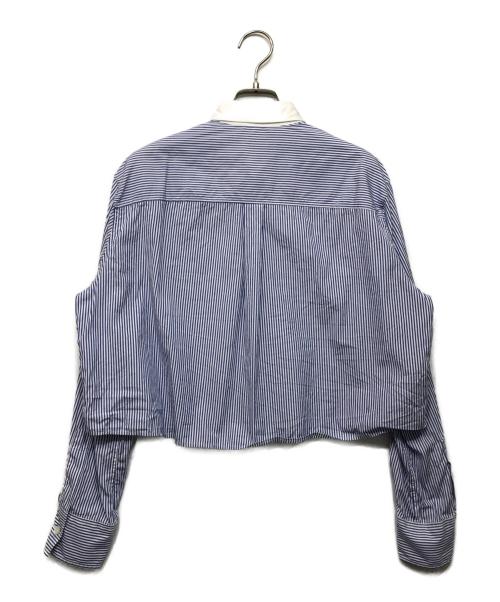 CABAN（キャバン）CABaN (キャバン) コットンタイプライター クロップドシャツ ブルー サイズ:FREEの古着・服飾アイテム