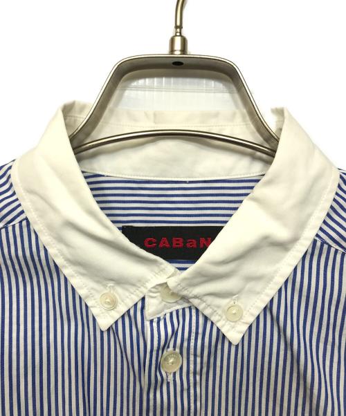 CABAN（キャバン）CABaN (キャバン) コットンタイプライター クロップドシャツ ブルー サイズ:FREEの古着・服飾アイテム