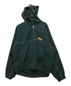 doubletダブレット）の古着「CHAOS EMBROIDERY TRACK HOODIE」｜グリーン