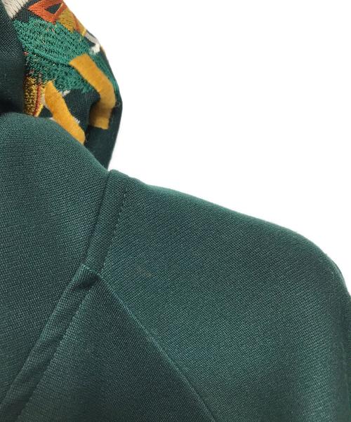 doublet（ダブレット）doublet (ダブレット) CHAOS EMBROIDERY TRACK HOODIE グリーン サイズ:Sの古着・服飾アイテム