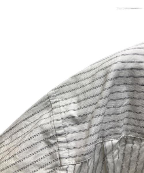 Yohji Yamamoto COSTUME D'HOMME（ヨウジヤマモトコスチュームドオム）Yohji Yamamoto COSTUME D'HOMME (ヨウジヤマモトコスチュームドオム) ストライプ半袖シャツ ホワイト サイズ:４の古着・服飾アイテム