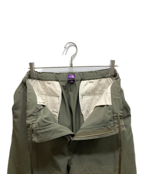 THE NORTHFACE PURPLELABEL（ザ・ノースフェイス パープルレーベル）THE NORTHFACE PURPLELABEL (ザ・ノースフェイス パープルレーベル) Stretch Twill Wide Tapered Field Pants グリーン サイズ:34の古着・服飾アイテム