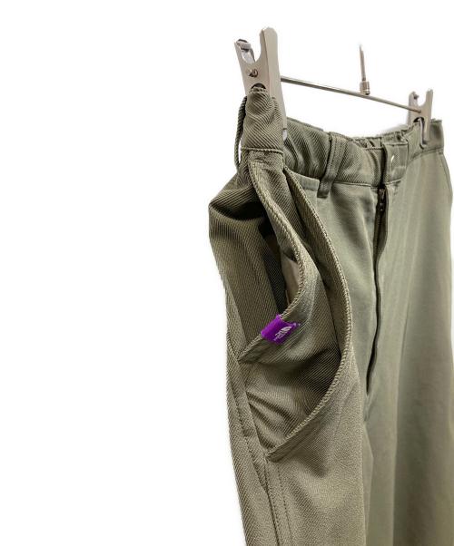 THE NORTHFACE PURPLELABEL（ザ・ノースフェイス パープルレーベル）THE NORTHFACE PURPLELABEL (ザ・ノースフェイス パープルレーベル) Stretch Twill Wide Tapered Field Pants グリーン サイズ:34の古着・服飾アイテム