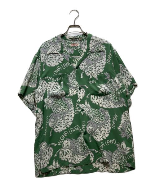 Sun Surf（サンサーフ）Sun Surf (サンサーフ) アロハシャツ グリーン サイズ:Lの古着・服飾アイテム