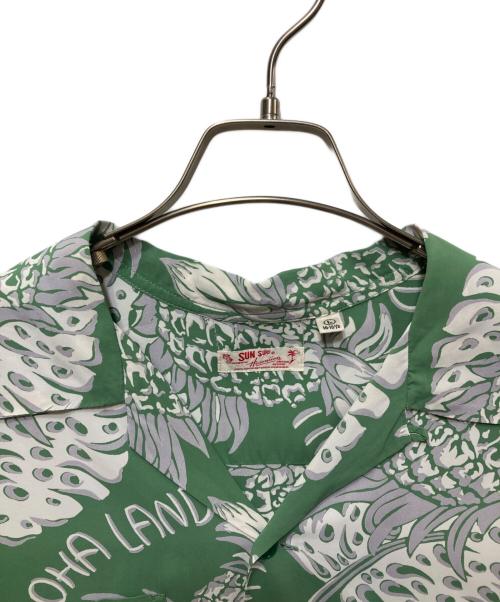 Sun Surf（サンサーフ）Sun Surf (サンサーフ) アロハシャツ グリーン サイズ:Lの古着・服飾アイテム
