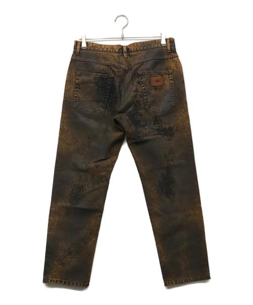 DOLCE & GABBANA（ドルチェ＆ガッバーナ）DOLCE & GABBANA (ドルチェ＆ガッバーナ) コーティング加工LOOSEデニムパンツ ベージュ サイズ:46の古着・服飾アイテム