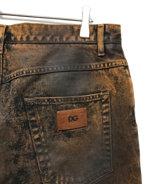 DOLCE & GABBANA（ドルチェ＆ガッバーナ）DOLCE & GABBANA (ドルチェ＆ガッバーナ) コーティング加工LOOSEデニムパンツ ベージュ サイズ:46の古着・服飾アイテム