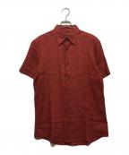 ERMENEGILDO ZEGNAエルメネジルド・ゼニア）の古着「半袖リネンシャツ」｜レッド