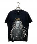 stussyステューシー）の古着「プリントTシャツ」｜ブラック