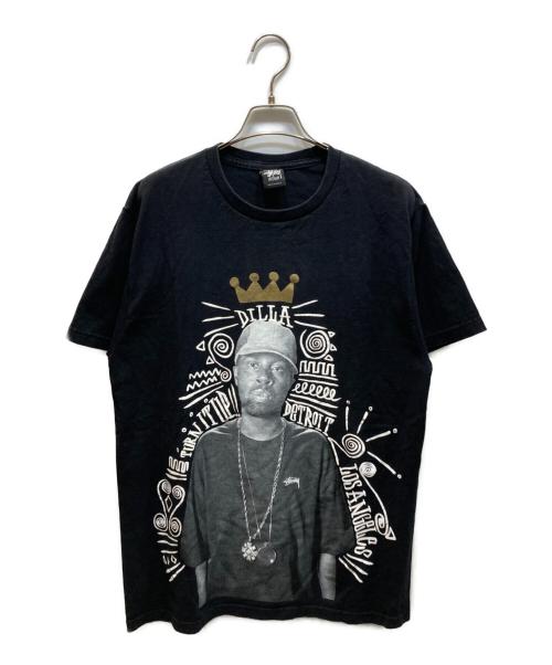 stussy（ステューシー）stussy (ステューシー) プリントTシャツ ブラック サイズ:Mの古着・服飾アイテム