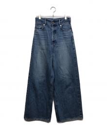 upper hights（アッパーハイツ）の古着「THE LIAM BELT 2wayワイドデニムパンツ」｜インディゴ