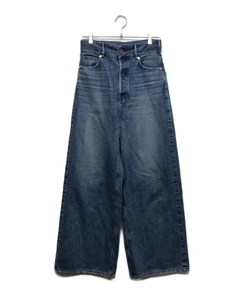 upper hights（アッパーハイツ）upper hights (アッパーハイツ) THE LIAM BELT 2wayワイドデニムパンツ インディゴ サイズ:W22L28の古着・服飾アイテム