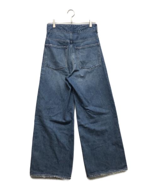 upper hights（アッパーハイツ）upper hights (アッパーハイツ) THE LIAM BELT 2wayワイドデニムパンツ インディゴ サイズ:W22L28の古着・服飾アイテム