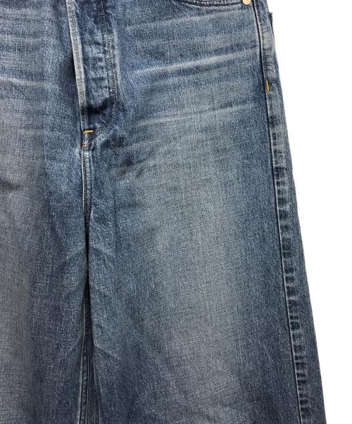 upper hights（アッパーハイツ）upper hights (アッパーハイツ) THE LIAM BELT 2wayワイドデニムパンツ インディゴ サイズ:W22L28の古着・服飾アイテム
