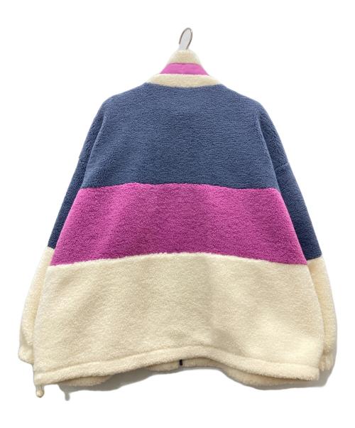 adidas（アディダス）adidas (アディダス) ボアジャケット ネイビー×ホワイト サイズ:Lの古着・服飾アイテム