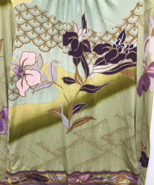 LEONARD PARIS（レオナール パリ）LEONARD PARIS (レオナール パリ) シルクプリントブラウス グリーン サイズ:38の古着・服飾アイテム
