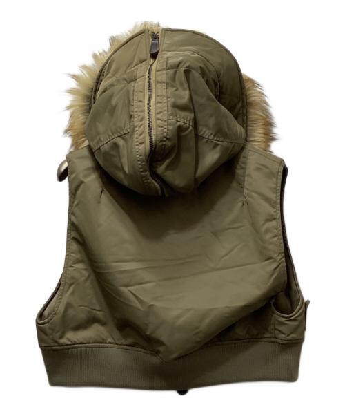 HYKE（ハイク）HYKE (ハイク) N-2 CROPPED VEST / N-2 クロップド ベスト グリーン サイズ:OSFAの古着・服飾アイテム