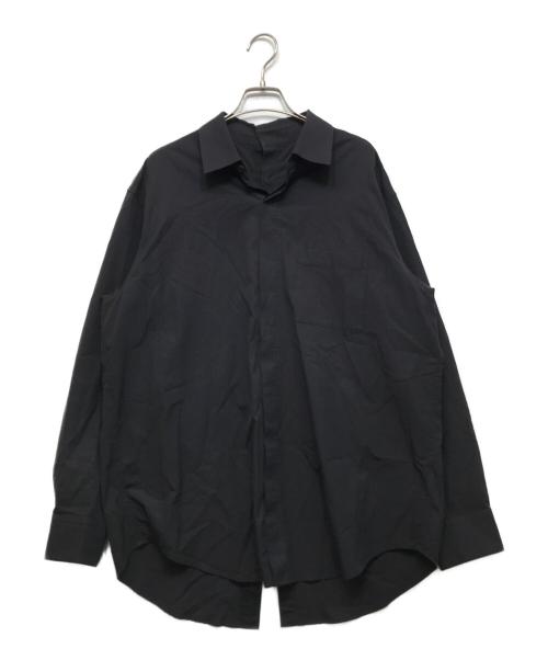 stein（シュタイン）stein (シュタイン) OVERSIZED BACK BUTTONED SHIRT ブラック サイズ:Sの古着・服飾アイテム